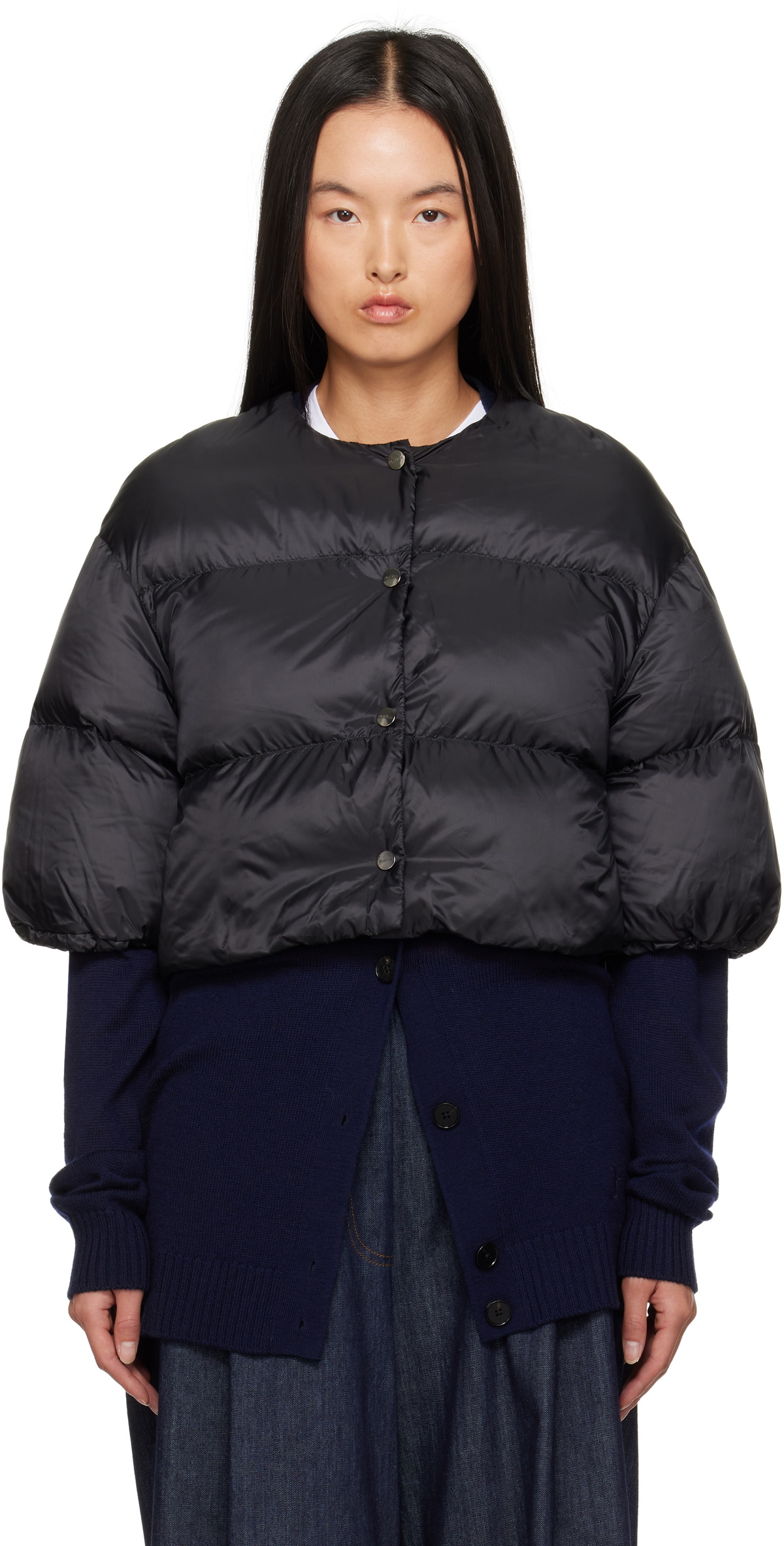 Max Mara Black Seico Down Jacket Max Mara