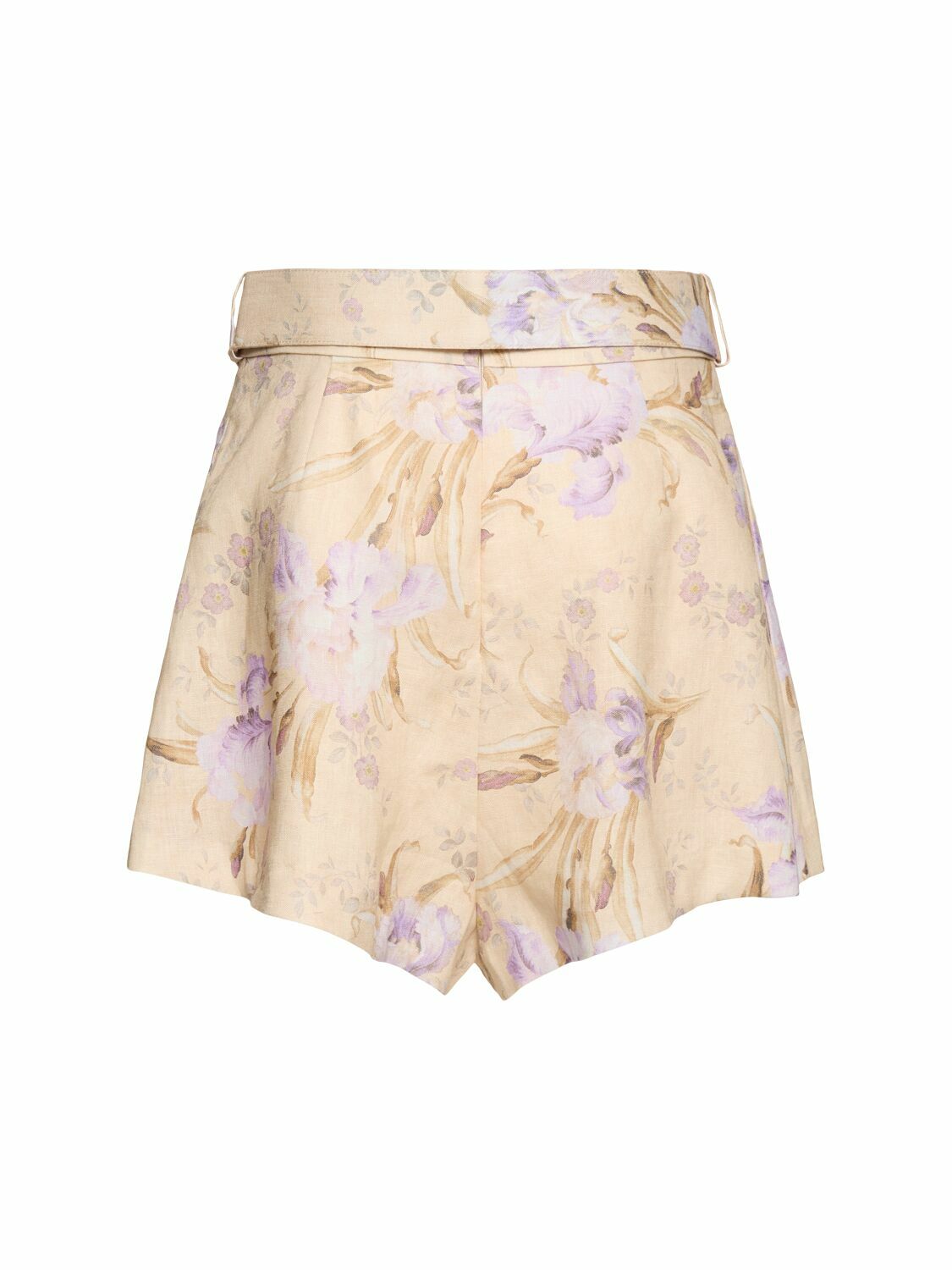 ZIMMERMANN Eden Pleated Linen Shorts Zimmermann