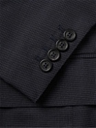 Dunhill - Slim-Fit Micro-Checked Wool-Blend Suit Jacket - Blue