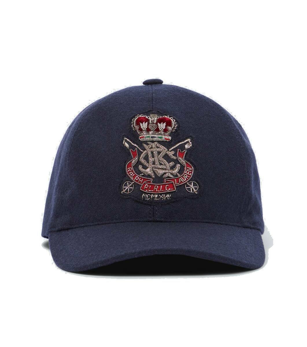 Ralph Lauren Purple Label Logo embroidered baseball cap Ralph
