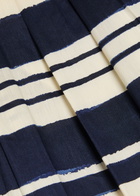 Veronica Beard Heron Striped Wide-leg Trousers Navy