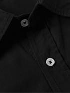 Save Khaki United - Standard Garment-Dyed Cotton-Poplin Shirt - Black