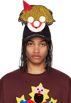 Walter Van Beirendonck Black Smiley Cap