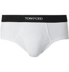 TOM FORD - Two-Pack Stretch-Cotton Briefs - White