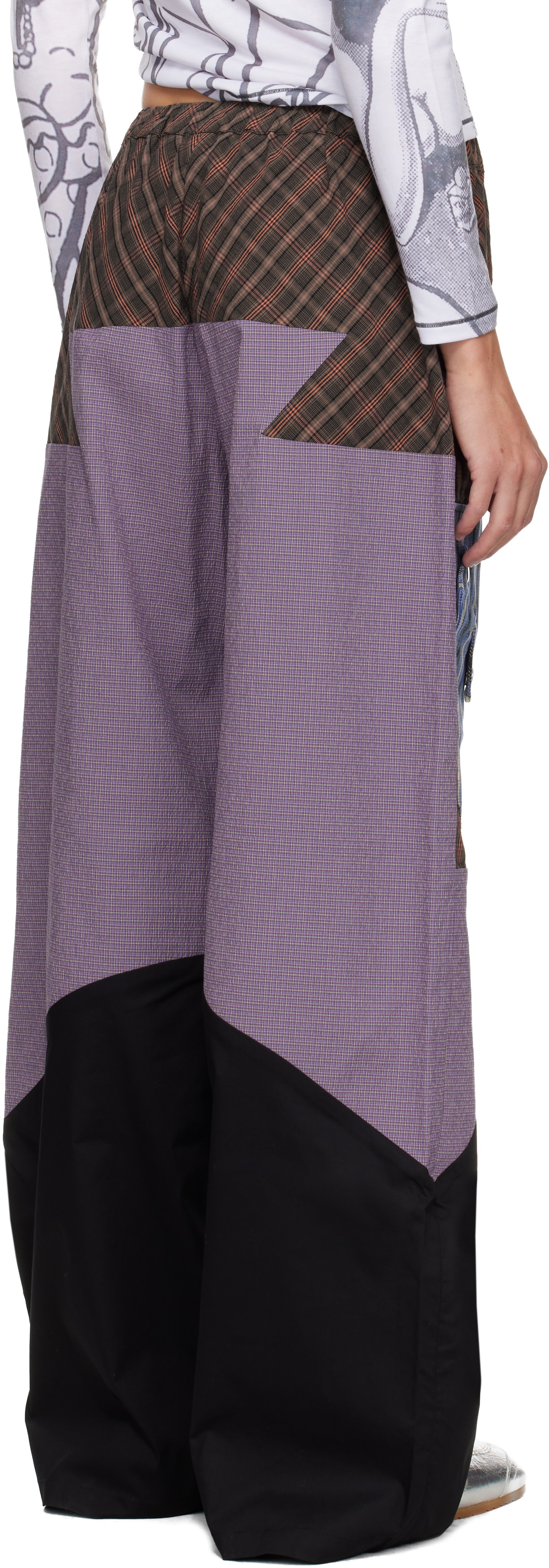 Chopova Lowena Multicolor Tartan Vega Trousers