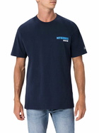MC2 Saint Barth Man Cotton T-shirt With Mykonos Addicted Postcard Placed Print