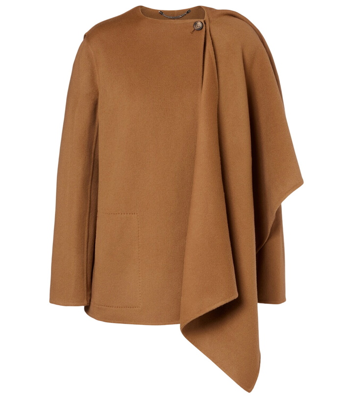 Photo: Altuzarra Dak caped wool-blend coat