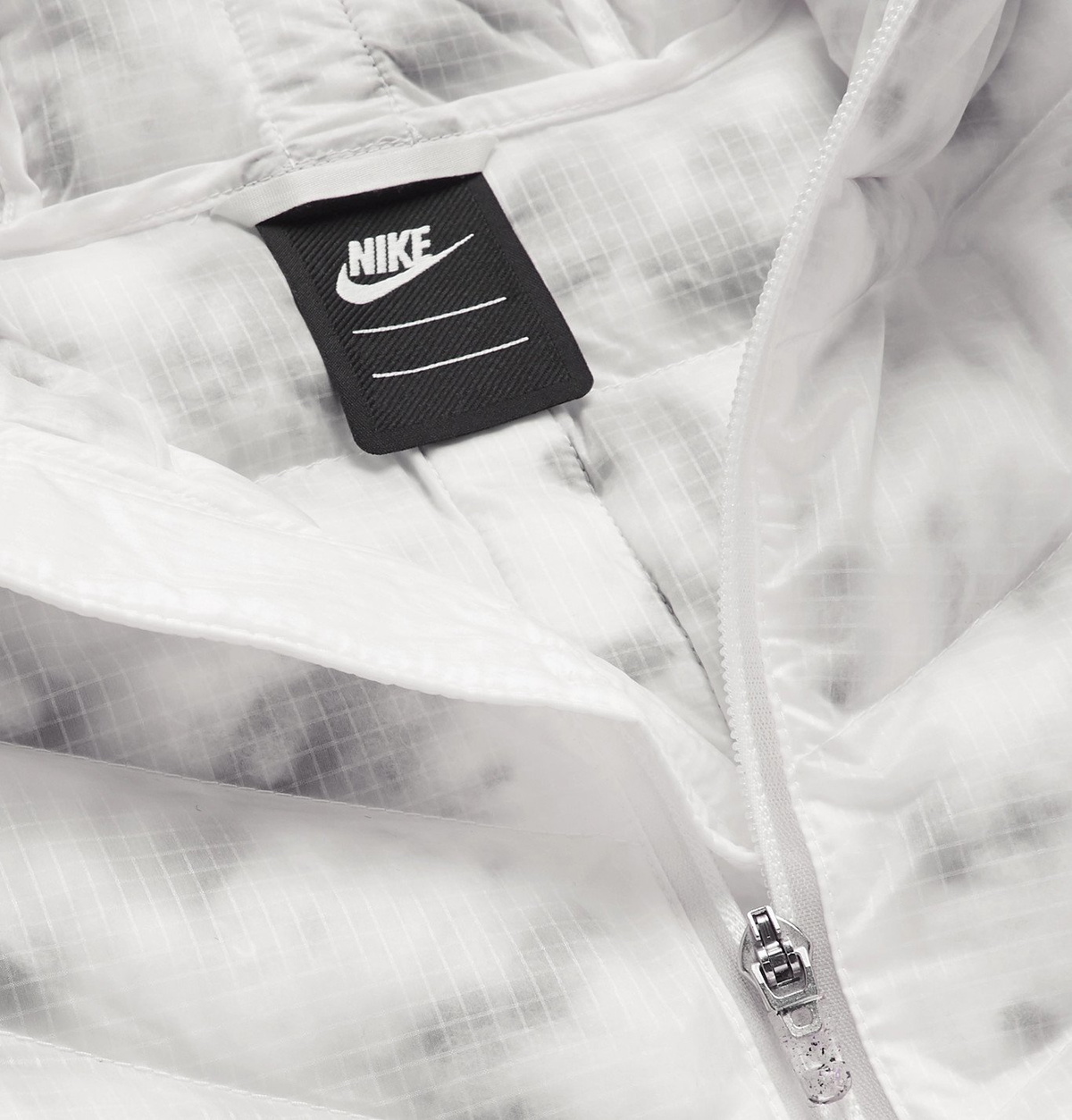 Nike - Sportswear Logo-Embroidered Quilted Camouflage-Print Shell ...