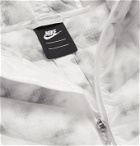 Nike - Sportswear Logo-Embroidered Quilted Camouflage-Print Shell Jacket - White