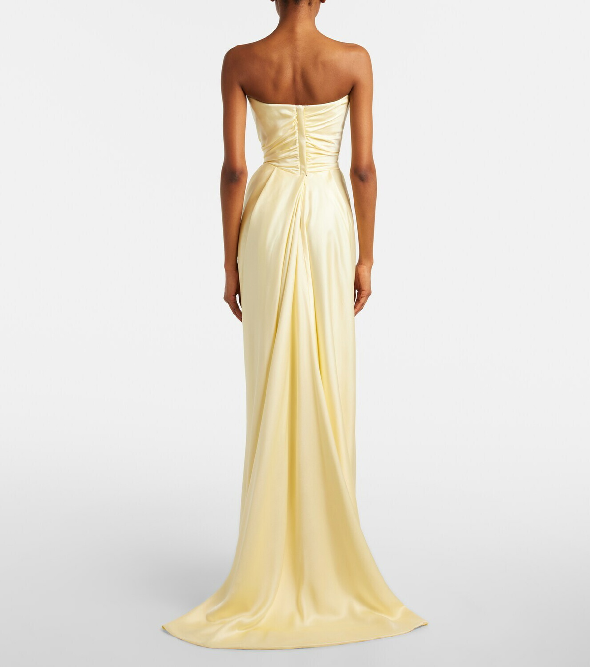 Vivienne Westwood Nova Vixen scarf-detail satin bustier gown