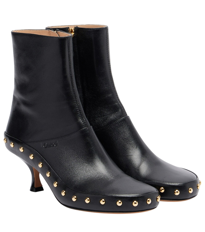 Photo: Chloé Junie studded leather ankle boots