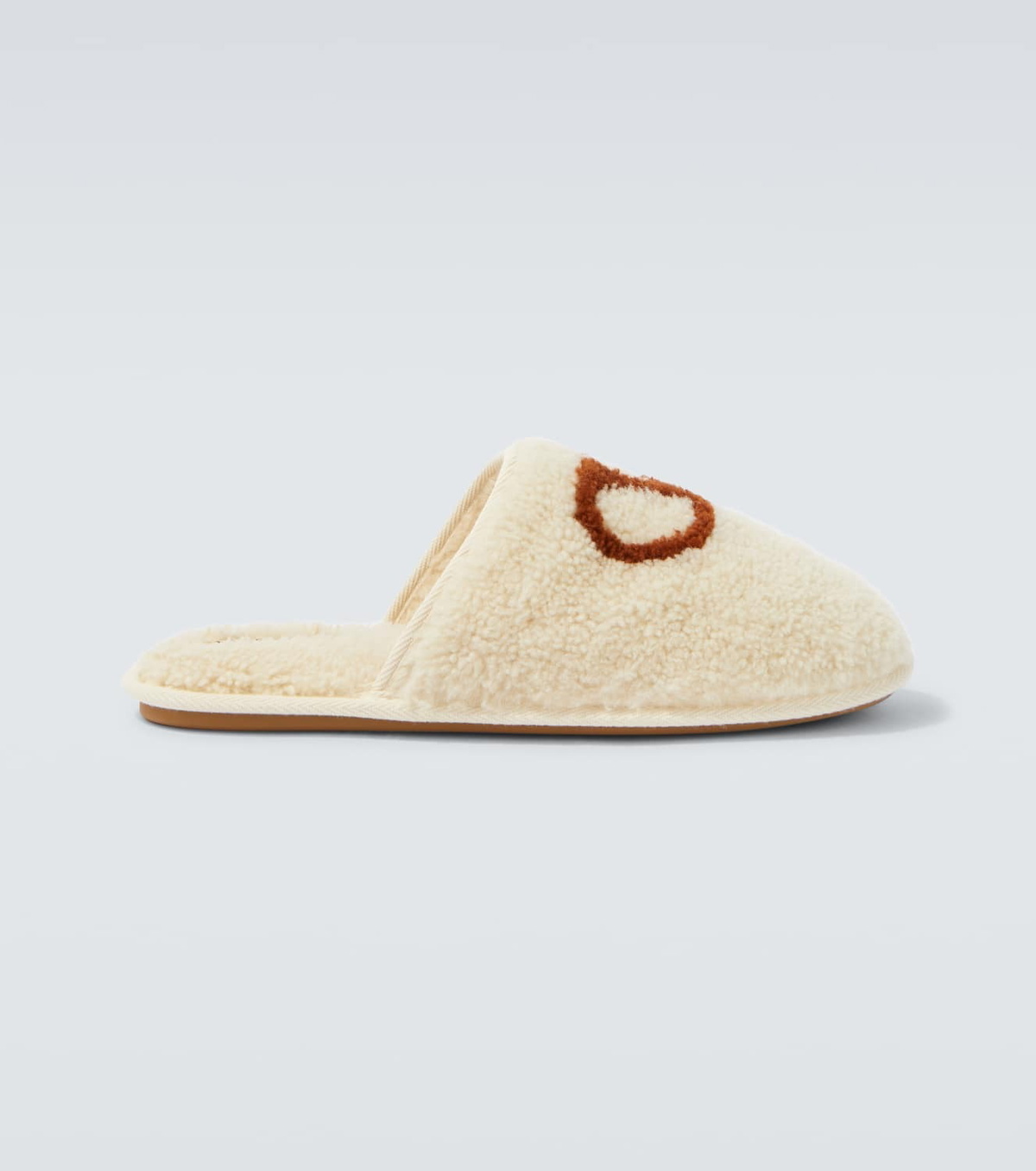 Valentino Garavani VLogo shearling slippers