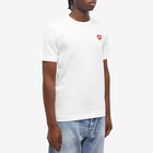 Comme des Garçons Play Men's Invader Heart T-Shirt in White