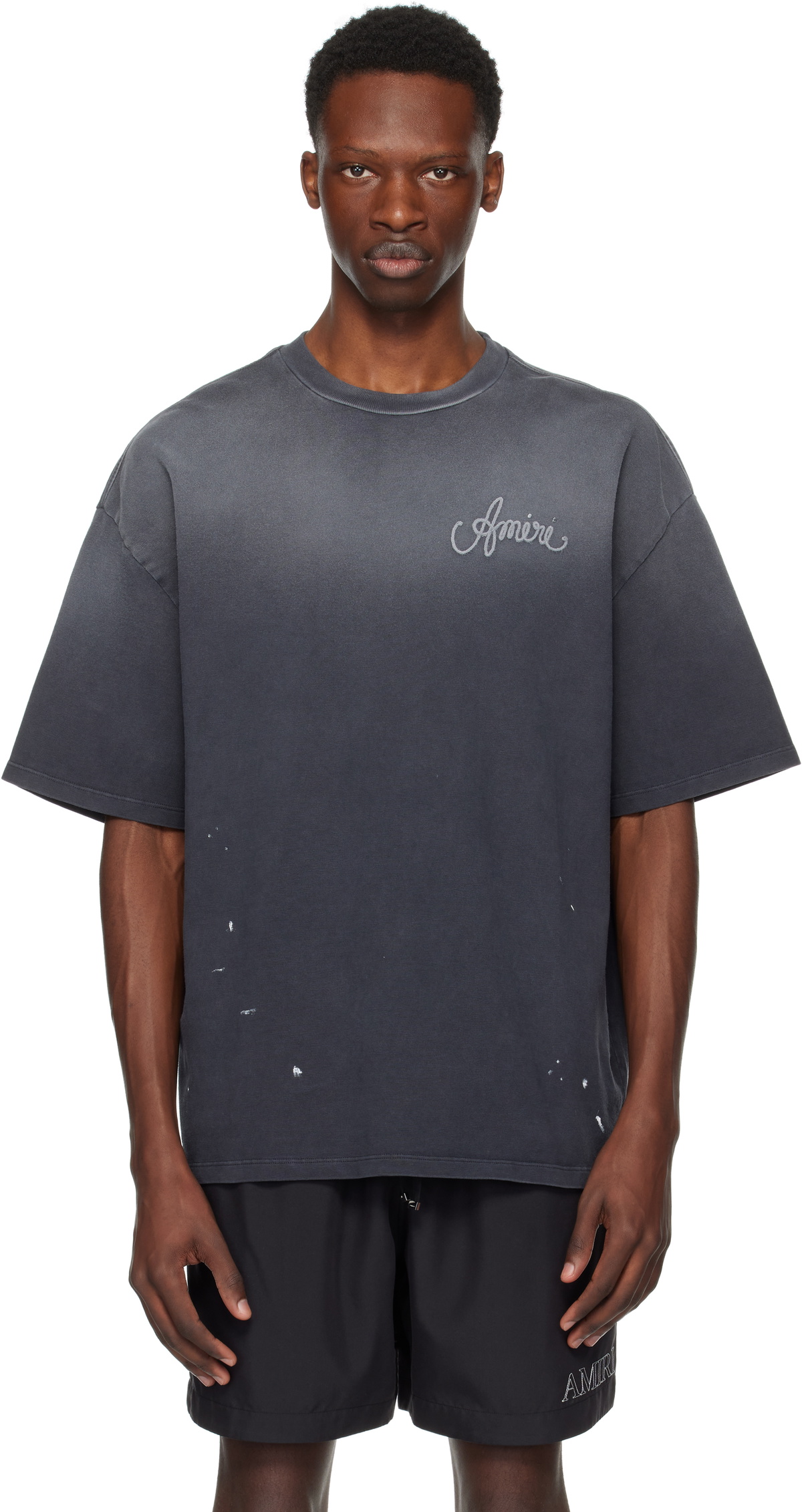 ★関税込★ AMIRI Design Studio Tシャツ AMIRI Gray 'AMIRI Design Studio' T-shirt Amiri