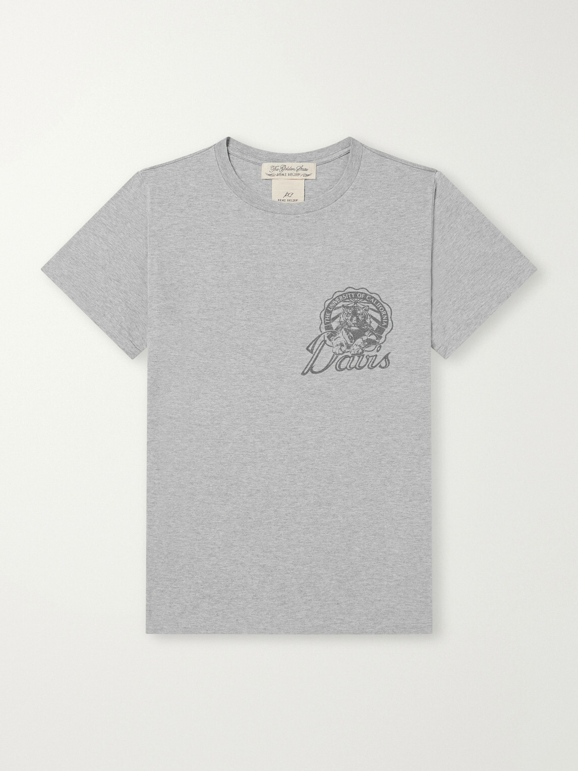 Remi Relief - Davis Printed Cotton-Jersey T-Shirt - Gray