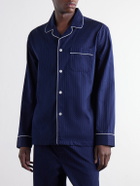 Derek Rose - Royal Printed Cotton-Poplin Pyjama Set - Blue