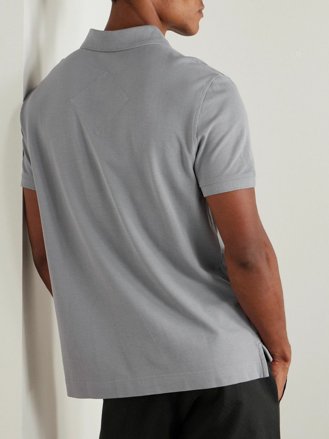 Canada Goose - Beckley Logo-Appliquéd Cotton-Piqué Polo Shirt - Gray