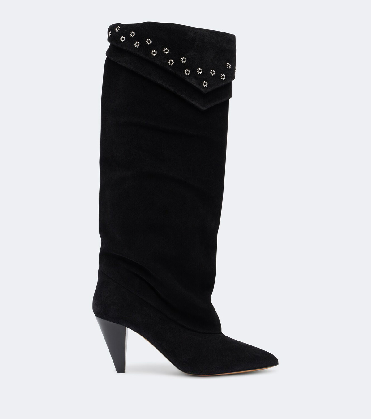 Isabel Marant Lezra embellished suede knee-high boots
