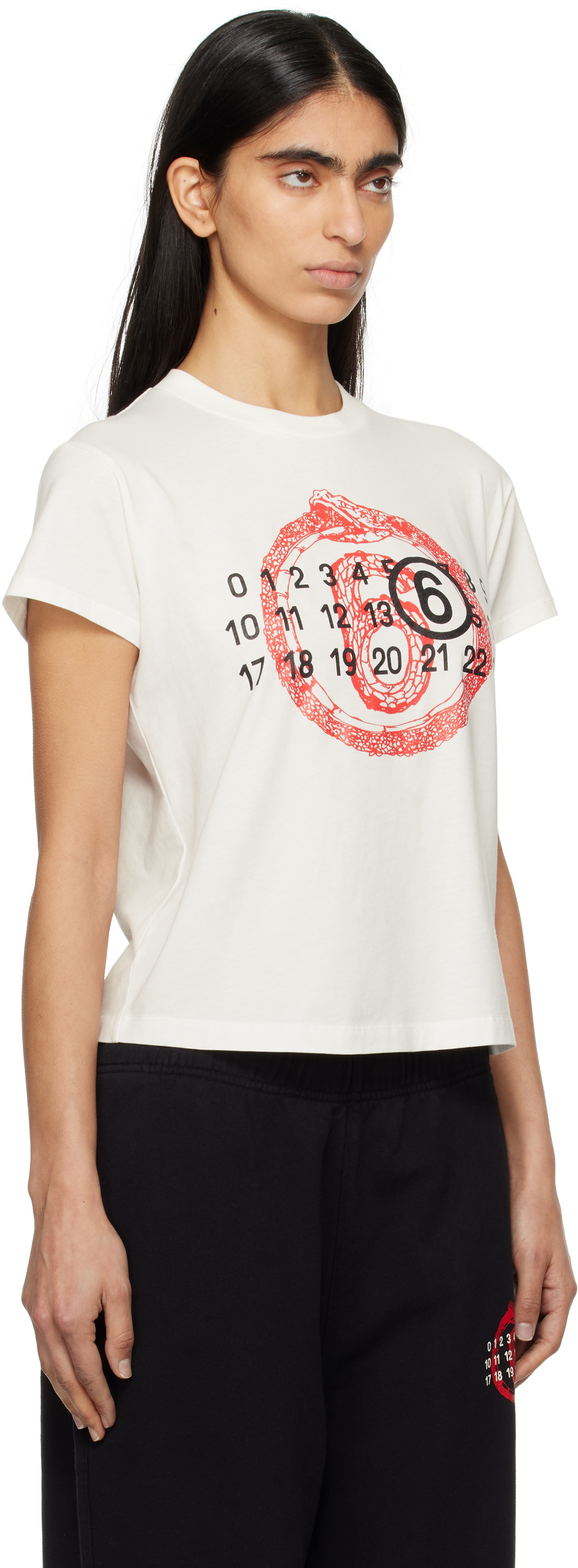 MM6 Maison Margiela White Lunar New Year Capsule T-shirt
