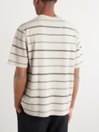 Mr P. - Striped Cotton-Jersey T-Shirt - Neutrals