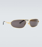 Balenciaga - Oval metal sunglasses