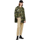 Valentino Green Camo Army Coat