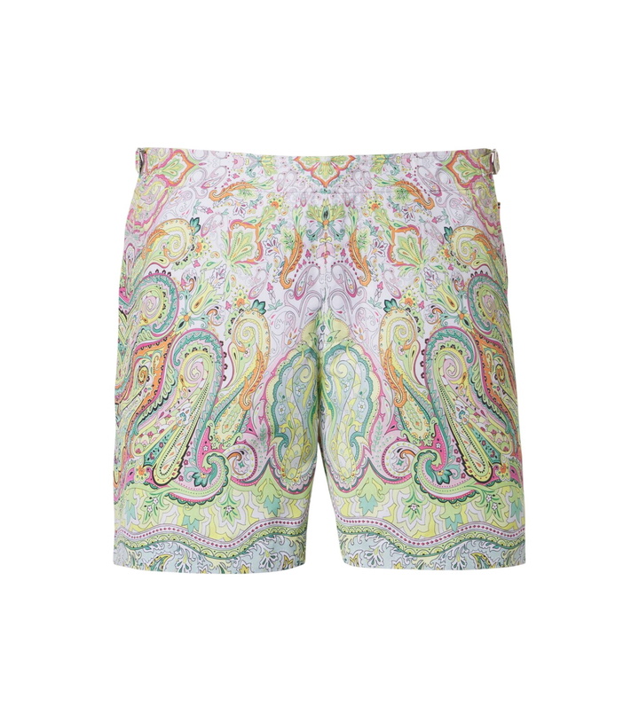 Photo: Orlebar Brown Bulldog printed swim trunks