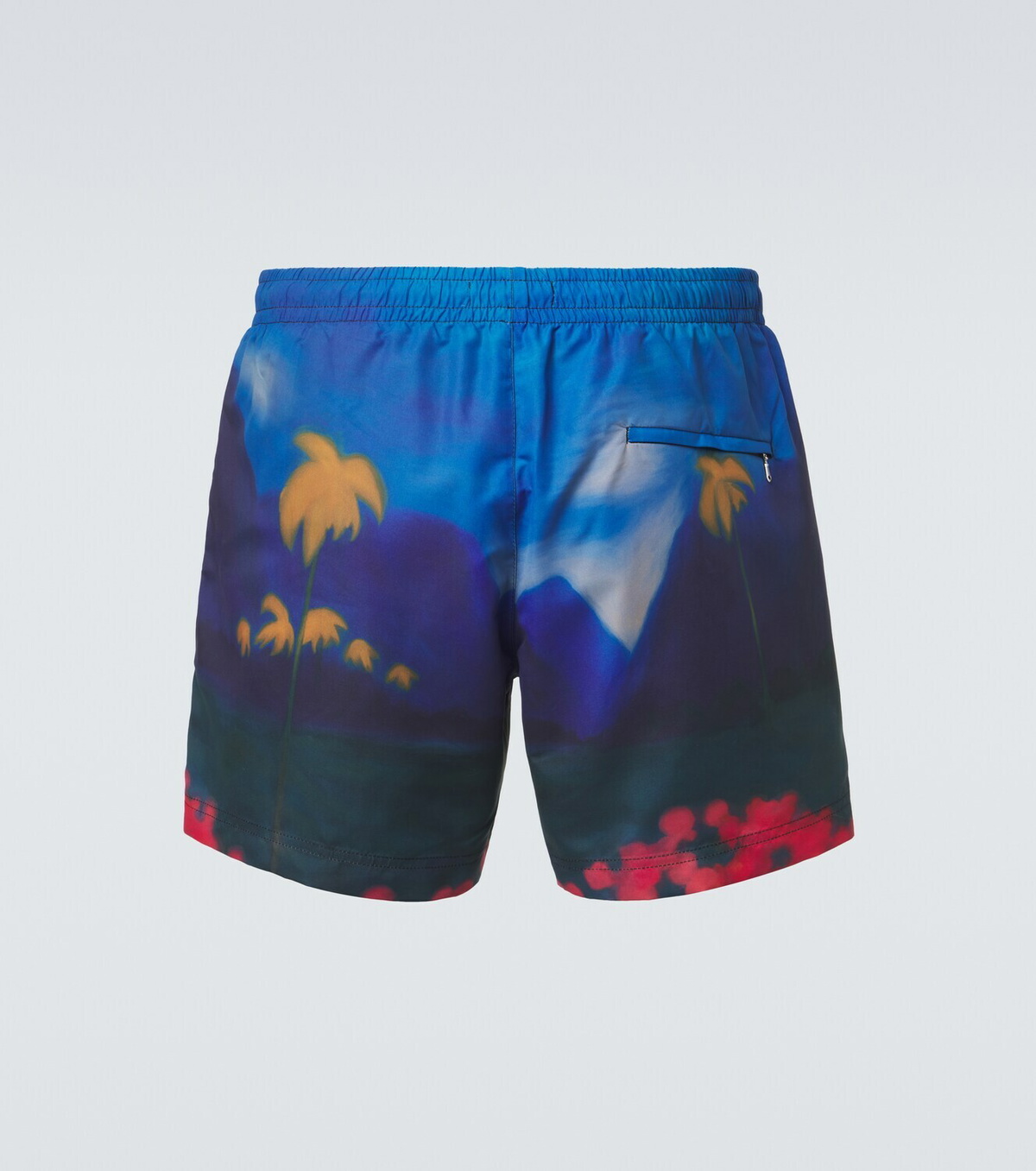 Commas Printed swim trunks