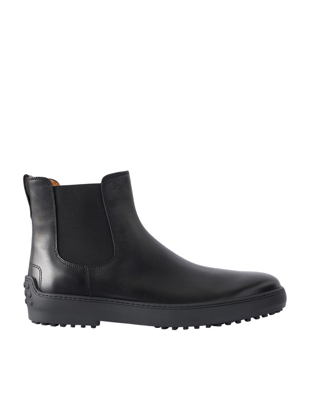 Photo: Tod's - Winter Gommino Leather Chelsea Boots - Black