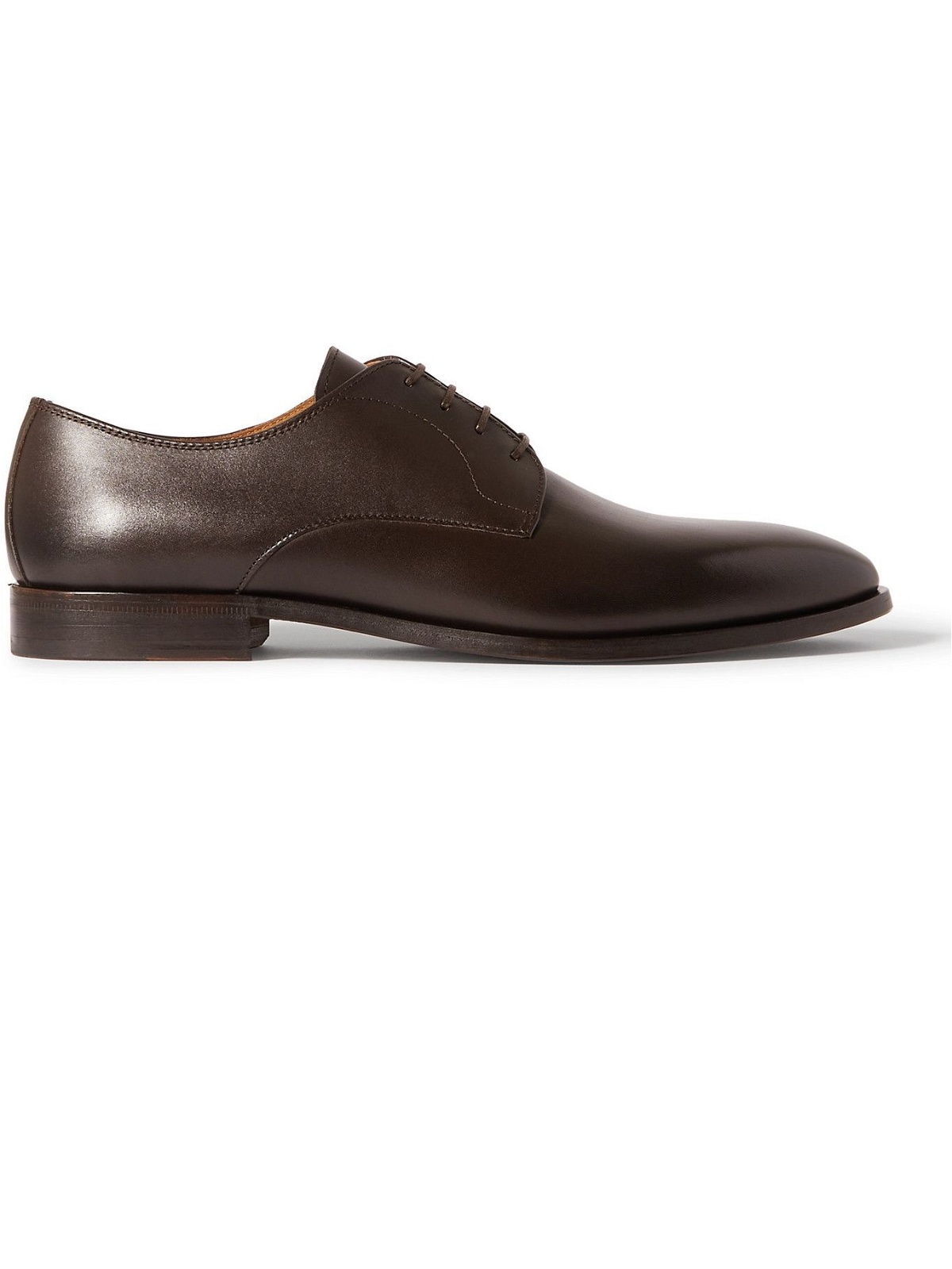 Photo: HUGO BOSS - Lisbon Leather Derby Shoes - Brown