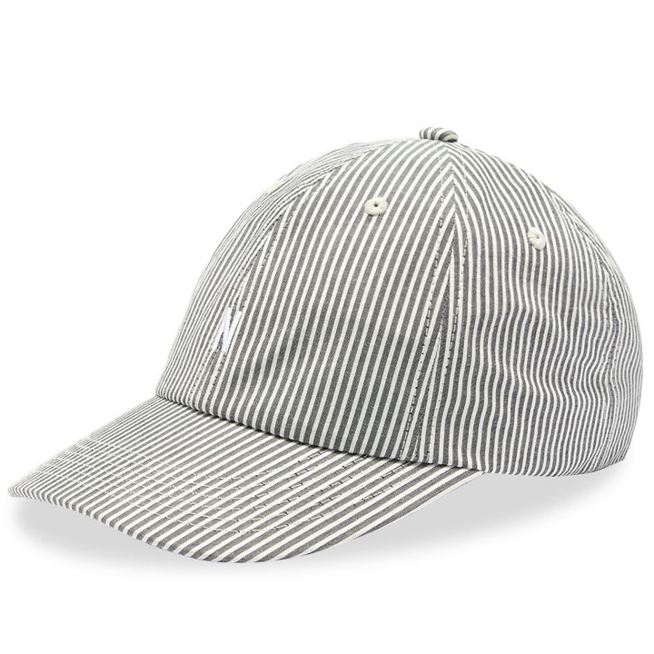 Photo: Norse Projects Seersucker Sports Cap Navy Stripe