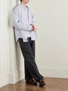 Noah - Oversized Striped Cotton-Poplin Shirt - Blue
