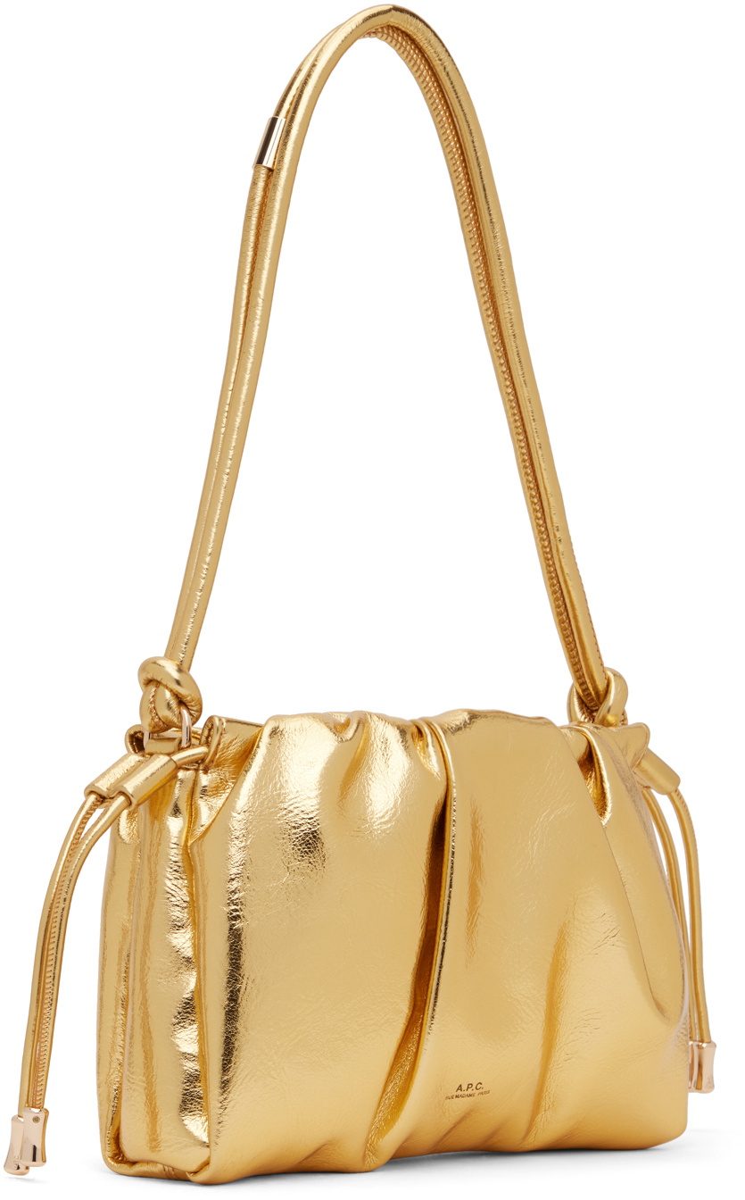 A.P.C. Gold Ninon Mini Shoulder Bag A.P.C.