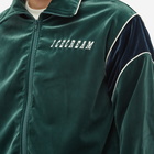 ICECREAM Men's Velour Track Top in Green