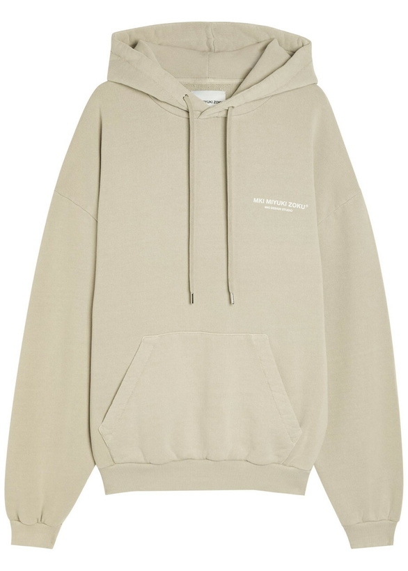 Photo: Mki Miyuki Zoku Design Studio Hooded Cotton-blend Sweatshirt Dark Grey