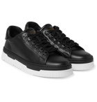 Valentino - Mountain Leather Sneakers - Men - Black