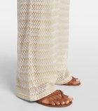 Melissa Odabash Semi-sheer lamé jumpsuit