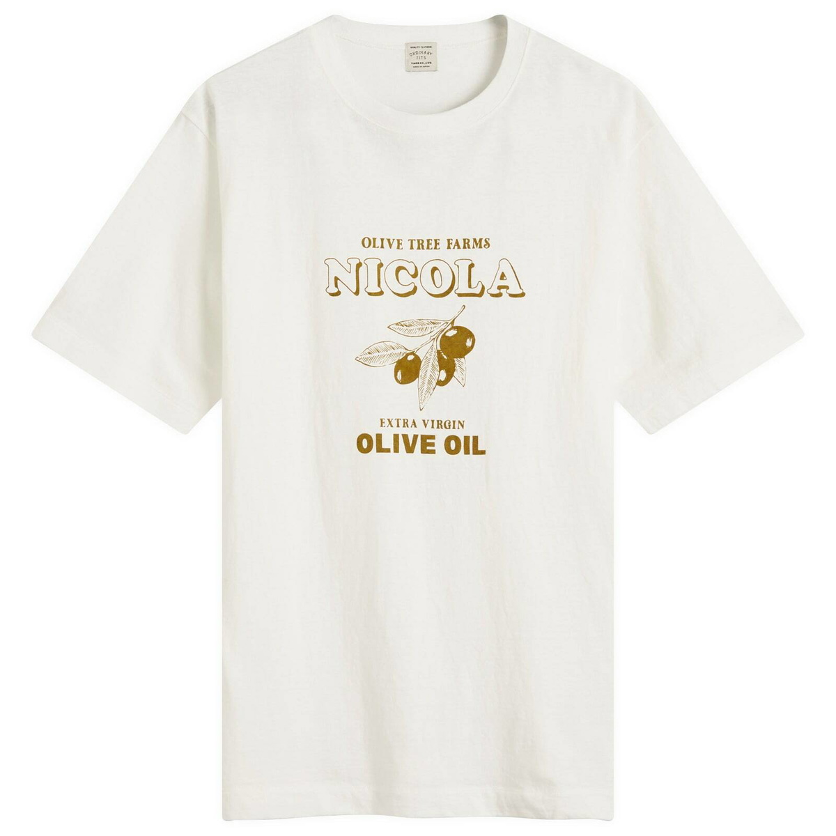 Ordinary Fits Men's Nicola Printed T-Shirt in Off-White