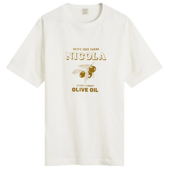 Photo: Ordinary Fits Men's Nicola Printed T-Shirt in Off-White