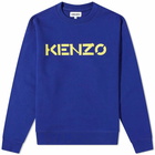 Kenzo Men's Classic Logo Crew Sweat in Electric Blue