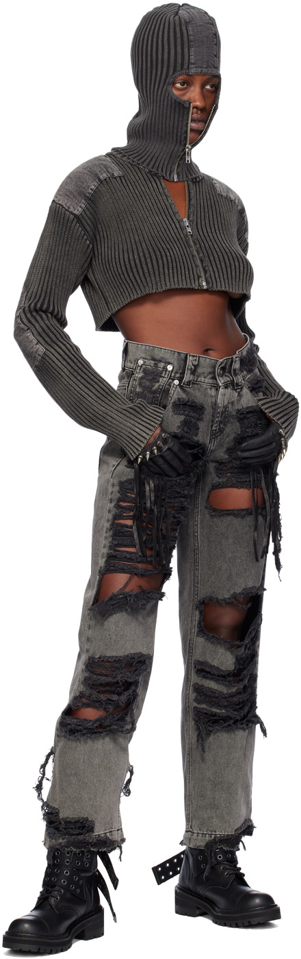 VAQUERA Black Military Cardigan