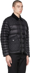 Burberry Black Down Diamond Quilted Jacket