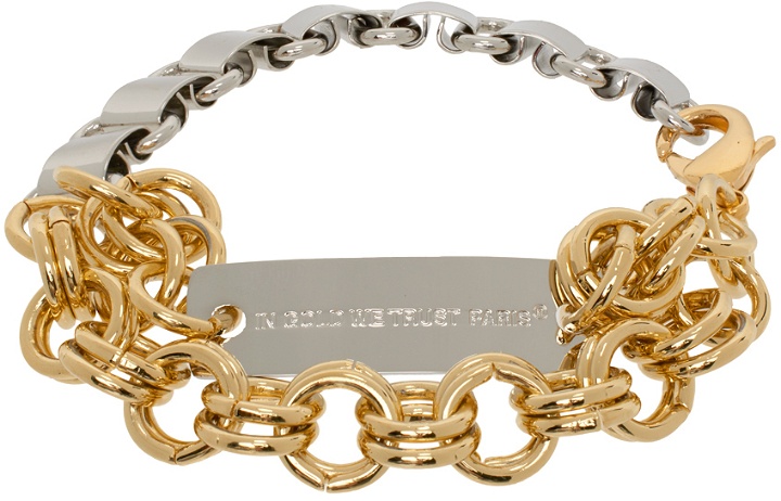 Photo: IN GOLD WE TRUST PARIS Silver & Gold Multi Chains Bracelet