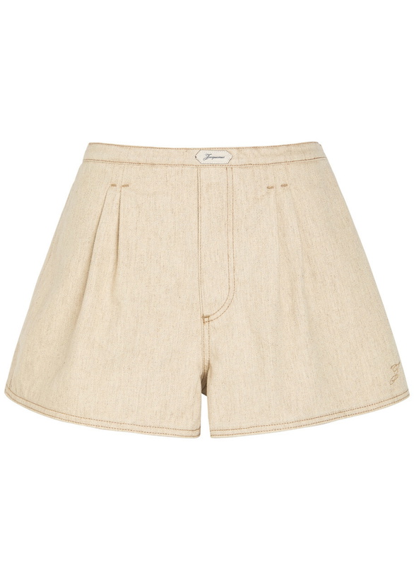 Photo: Jacquemus Le Short De-nimes Amelo Cotton-blend Shorts Beige
