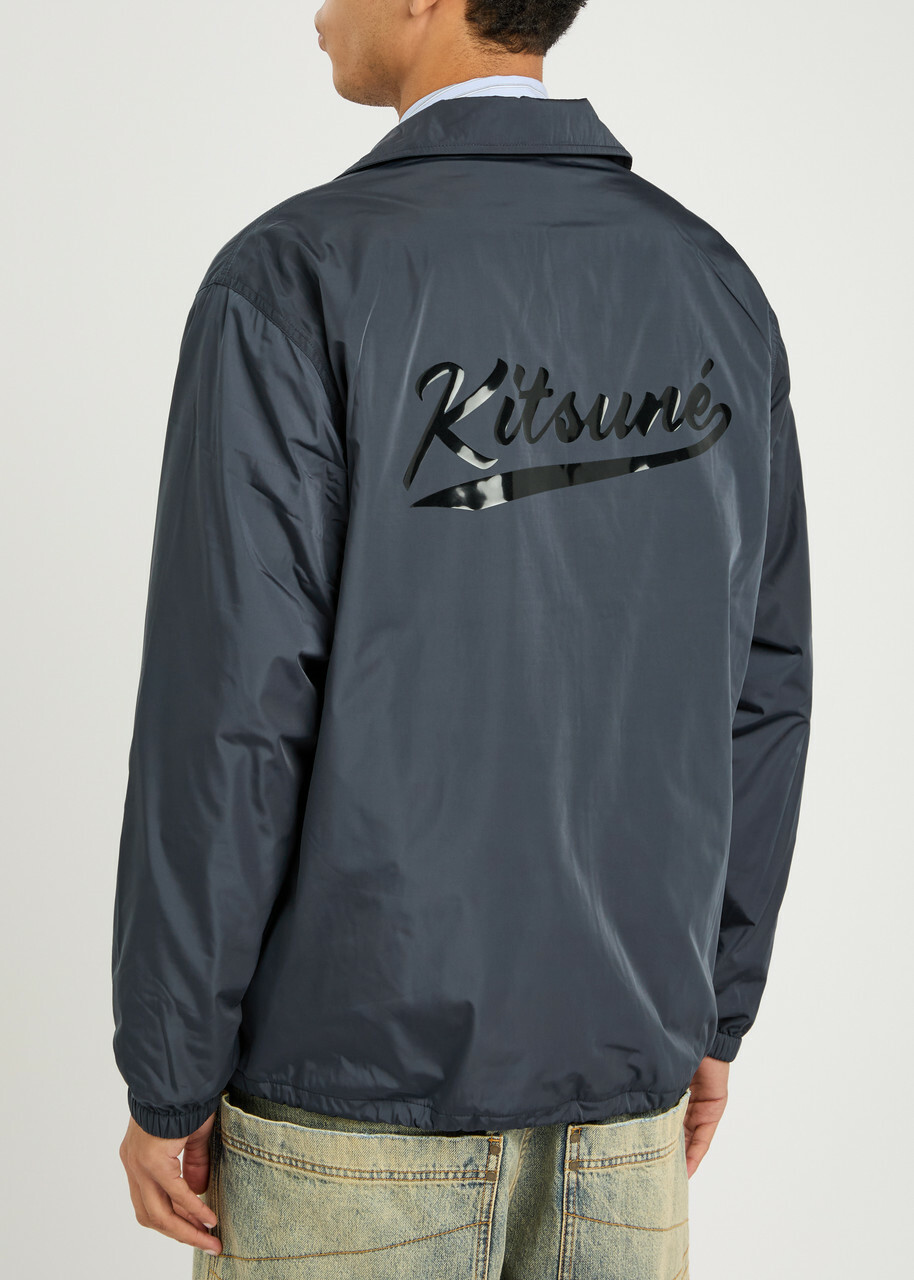 Maison Kitsuné Coach Logo Shell Jacket Grey