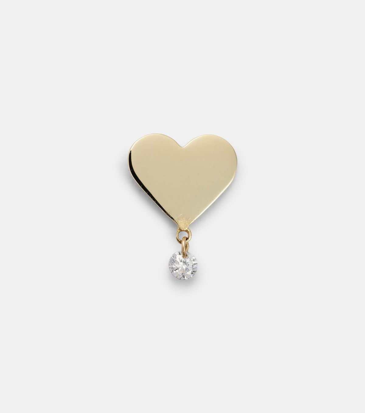 Persée 18kt gold single earring with diamonds