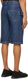 Bottega Veneta Blue Padded Fluid Shorts