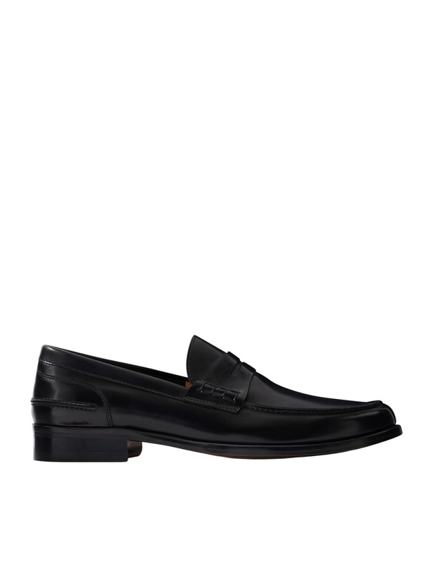 Photo: Mr P. - Split-Toe Leather Penny Loafers - Black