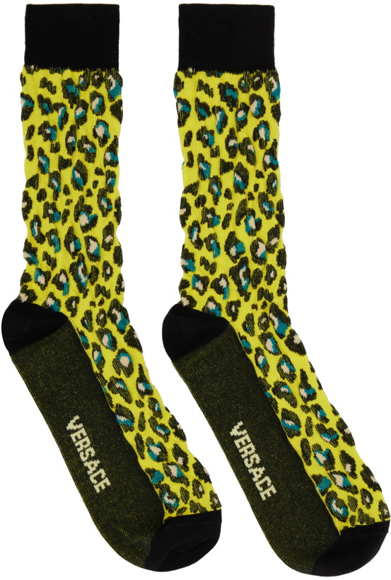 Photo: Versace Yellow Leopard Socks
