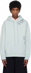 MM6 Maison Margiela Blue Printed Hoodie